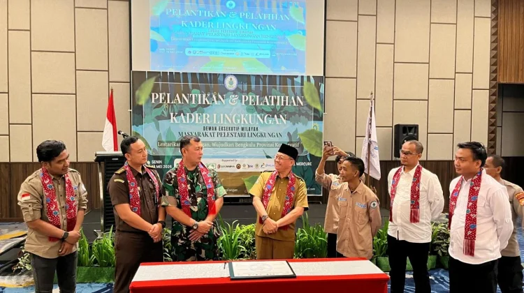Pelantikan MAPEL Bengkulu Perkuat Sinergi Pelestarian Lingkungan