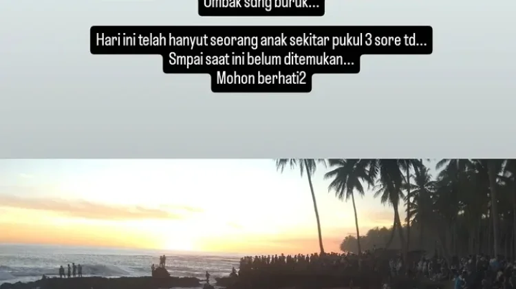 Karang Taruna Air Langkap Umumkan larangan Mandi Laut di Pantai Air Langkap