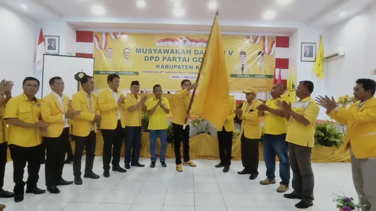 Hasil Musda Gusril Pausi Kembali Memimpin Ketua DPD Golkar Kaur