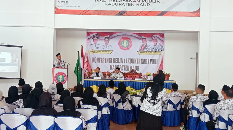 Konkerkab PGRI Kaur Diapresiasi PGRI Bengkulu