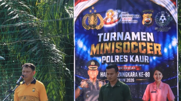Sambut Hari Bhayangkara, Polres Kaur Gelar Turnamen Mini Soccer
