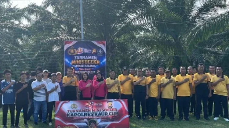Kapolres Kaur Cup Meriahkan Hari Bhayangkara ke-80