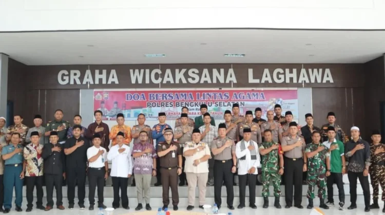 Sambut Hari Bhayangkara, Polres Bengkulu Selatan Doa Bersama