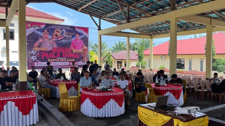 Dukung Ekonomi Kreatif, Polres Kaur Libatkan UMKM di Acara Nobar
