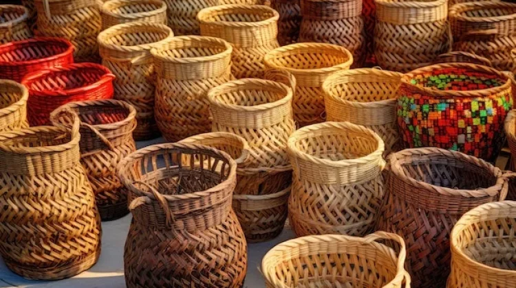 Pesona Kerajinan Anyaman Bambu Tradisional di tengah tengah Era Modern