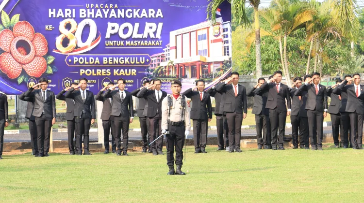 Hari Bhayangkara ke-80, Polres Kaur Gelar Upacara dan Syukuran