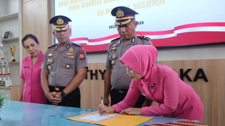 Polres Seluma Perketat Pencegahan Judi Online, Personel Teken Pakta ...