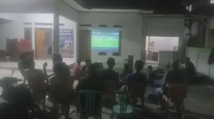 Kodim Bengkulu Selatan Nobar Portugal VS Spanyol
