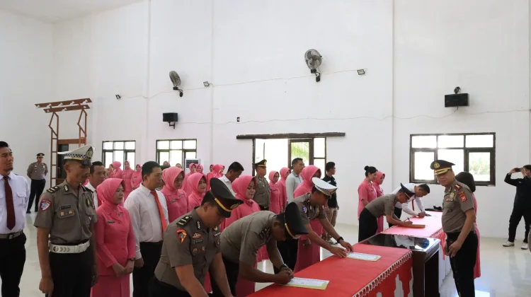 Berantas Narkoba dan Judi, Polres Kaur Teken Pakta Integritas