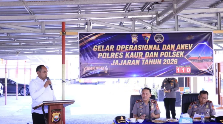 Kamtibmas Naik 16 Persen, Polres Kaur Gelar Evaluasi