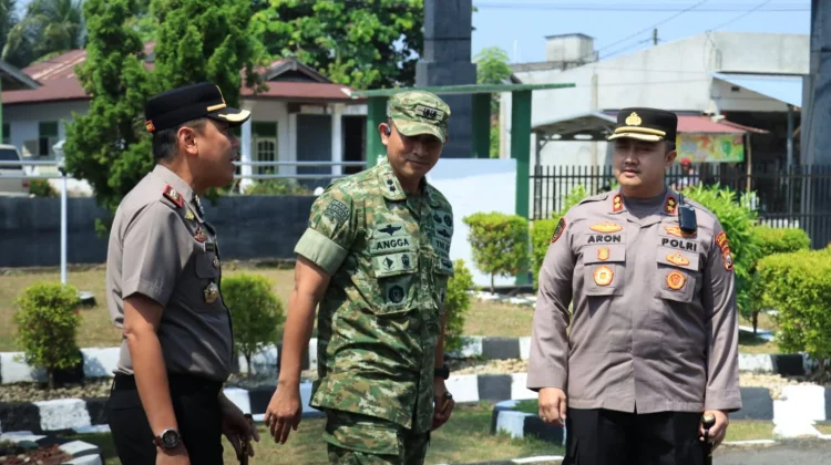 Perkuat Sinergitas, Kapolres Kaur Kunjungi Markas Dandim