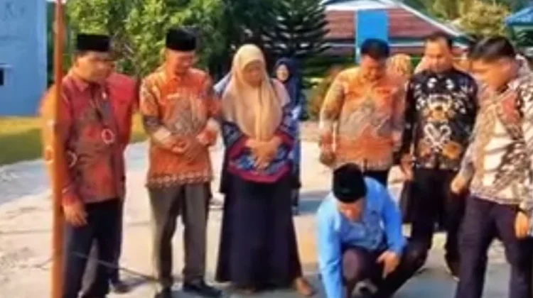 Cek Arah Kiblat, Kemenag Kaur Manfaatkan Fenomena Rashdul Kiblat Secara Ilmiah