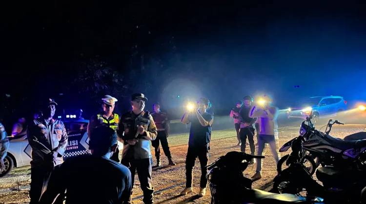 Cegah Balap Liar, Kapolres Kaur Patroli hingga Perbatasan
