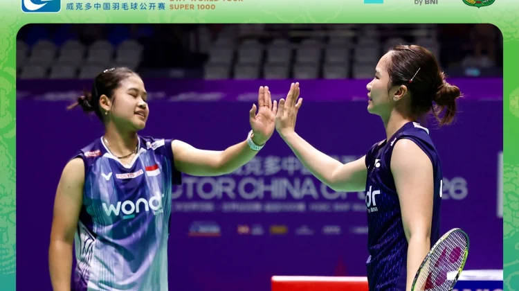 Rachel/Febi Disingkirkan Wakil Tuan Rumah pada Babak 8 Besar China Open 2026