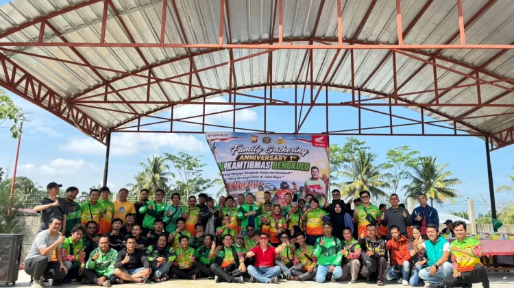 Anniversary Pertama Ojol Kamtibmas Bengkulu Perkuat Sinergi dengan Polda Bengku