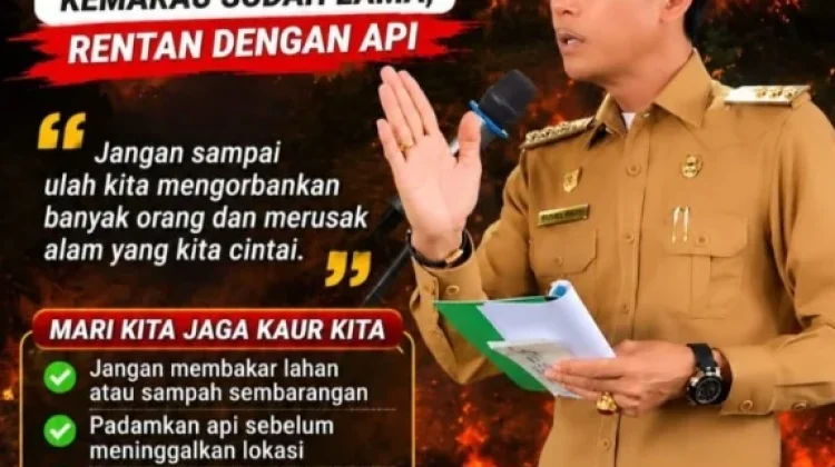 Bupati Kaur Gusril Pausi Imbau Warga Tidak Membakar Hutan dan Lahan