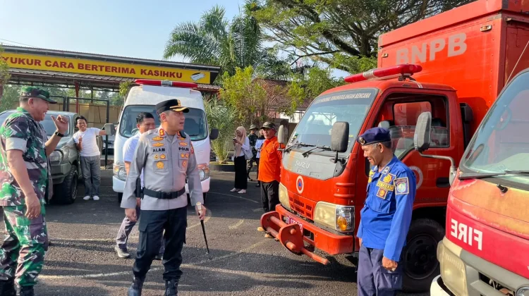 Antisipasi Karhutla, Polres Kaur Cek Pasukan dan Peralatan