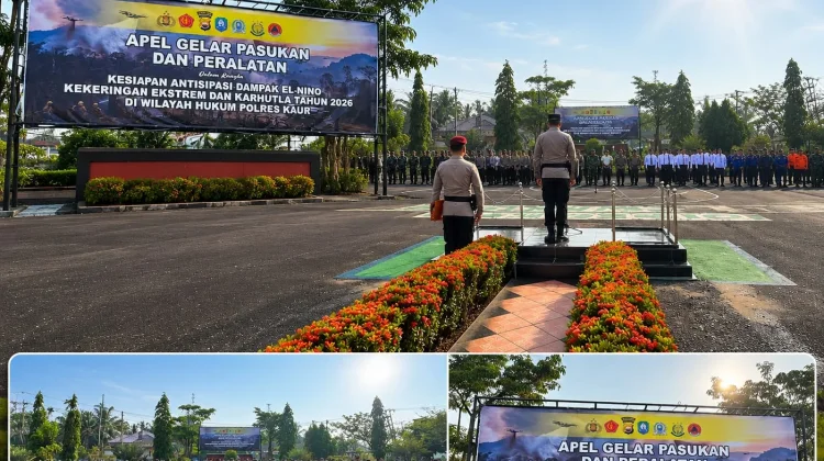 Polres Kaur Gelar Apel Siaga Karhutla Antisipasi Dampak El-Nino 2026