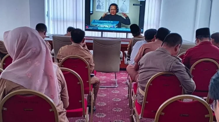 Perkuat Tata Kelola Bersih Pemkab Kaur Ikuti Kepemimpinan Etis Secara Virtual