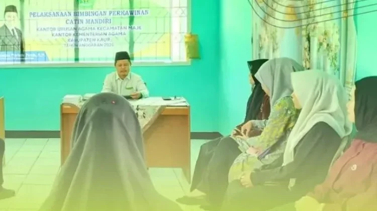 KUA Maje Melakukan Bimbingan Perkawinan Kepada 5 Calon Pengatin