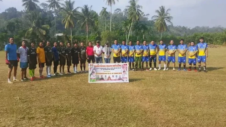 Danpos Nasal Koramil Kaur Selatan Hadiri Pembukaan Turnamen Sepakbola Kecamatan