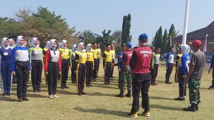 Babinsa Koramil Manna Monitoring Kegiatan Pradiklat Paskibra Bengkulu Selatan