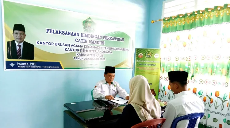 Bekali Catin KUA Tanjung Kemuning Laksanakan Bimbingan Perkawinan
