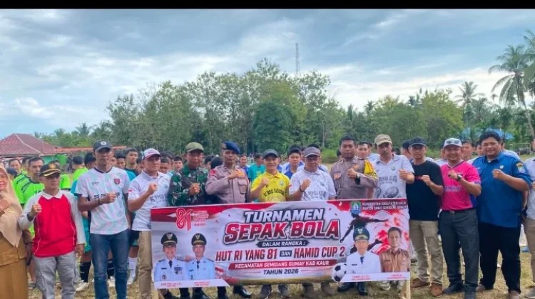 Wabup Kaur Buka Turnamen HAMID CUP II Semarakkan HUT RI Ke-81