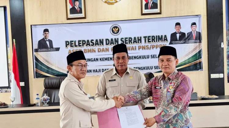 Kemenag Bengkulu Selatan Serahkan BMN dan Pegawai ke Kemenhaj