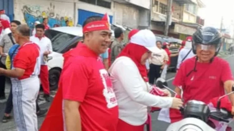 Warga Rejang Lebong Semarakkan HUT RI dengan Bendera Merah Putih di Car Free Day
