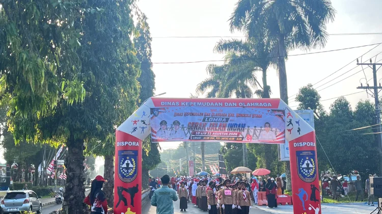 Gerak Jalan Indah Meriahkan HUT ke-81 RI di Bengkulu Utara