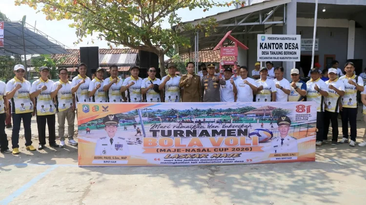 Semarak HUT RI ke-81, 52 Tim Ikuti Turnamen Voli Maje-Nasal Cup 2026