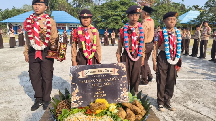 SMPN 8 Kaur Sambut Kepulangan Peserta Jamnas