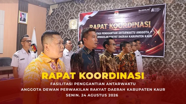 KPU Kabupaten Kaur Ikuti Rapat Koordinasi, Terkait PAW DPRD Kaur