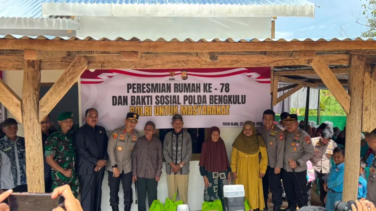 Kapolda Resmikan Bedah Rumah ke-78, Petani 69 Tahun Kini Tempati Hunian Layak