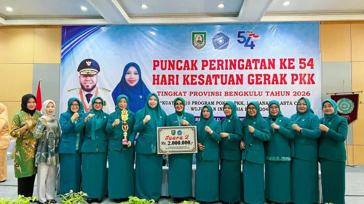 Ketua TP PKK Kaur Hadiri Jambore Kader PKK Tingkat Provinsi Bengkulu 2026
