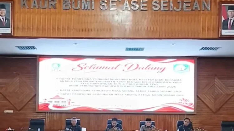 Tahapan APBD Perubahan 2026 Dimulai, Pemkab Kaur dan DPRD Tandatangani KUA-PPAS