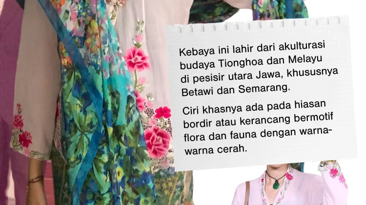 Kenali Kebaya Encim Khas Perempuan Berawi