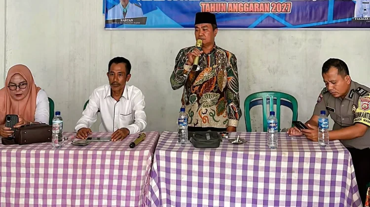 Camat Manna Hadiri Musdes Penetapan RKPDes Padang Manis Tahun Anggaran 2027
