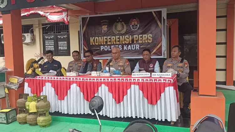 Polres Kaur Rilis Capaian Satreskrim, Narkoba, hingga Satlantas