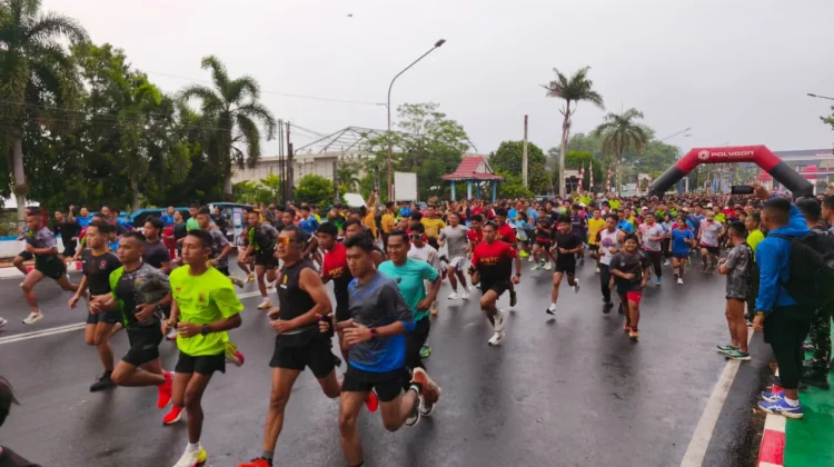 Fun Run HUT ke-81 TNI Semarakkan Kota Bengkulu, Libatkan Seribu Peserta