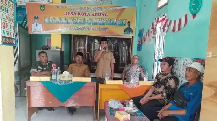 Babinsa Koramil Manna Hadiri Penetapan RKPDes Desa Kayu Agung