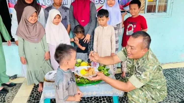 HUT TNI, Kodim Bengkulu Selatan Santuni Panti Asuhan