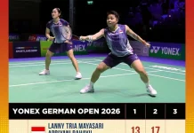 Lanny/Apri Terhenti di 16 Besar Jerman Open 2026