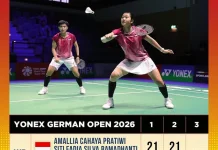 Tiwi/Fadia Maju ke-8 Besar Jerman Open 2026