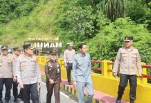 Kapolda Bengkulu Tinjau Jalur Mudik Perbatasan