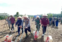 Polres Kaur Tanam Jagung Dukung Swasembada Nasional