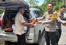 Kapolres Kaur Pantau Langsung Arus Balik 2026 dan Bantu Pemudik di Jalur Lintas