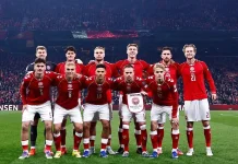 Playoff Kualifikasi Piala Dunia 2026, Denmark Kalahkan Makedonia 4-0