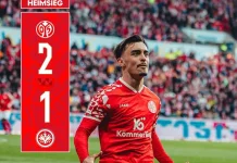 Mainz Kalahkan Frankfurt Dengan Skor 2-1
